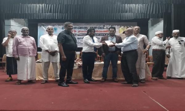 அம்பாறை மாவட்ட காணி சமபங்கு வேண்டும் நூல் வெளியீட்டு விழா : மேயர் அதாஉல்லா கலந்து கொண்டு நீண்ட உரை நிகழ்த்தினார் !